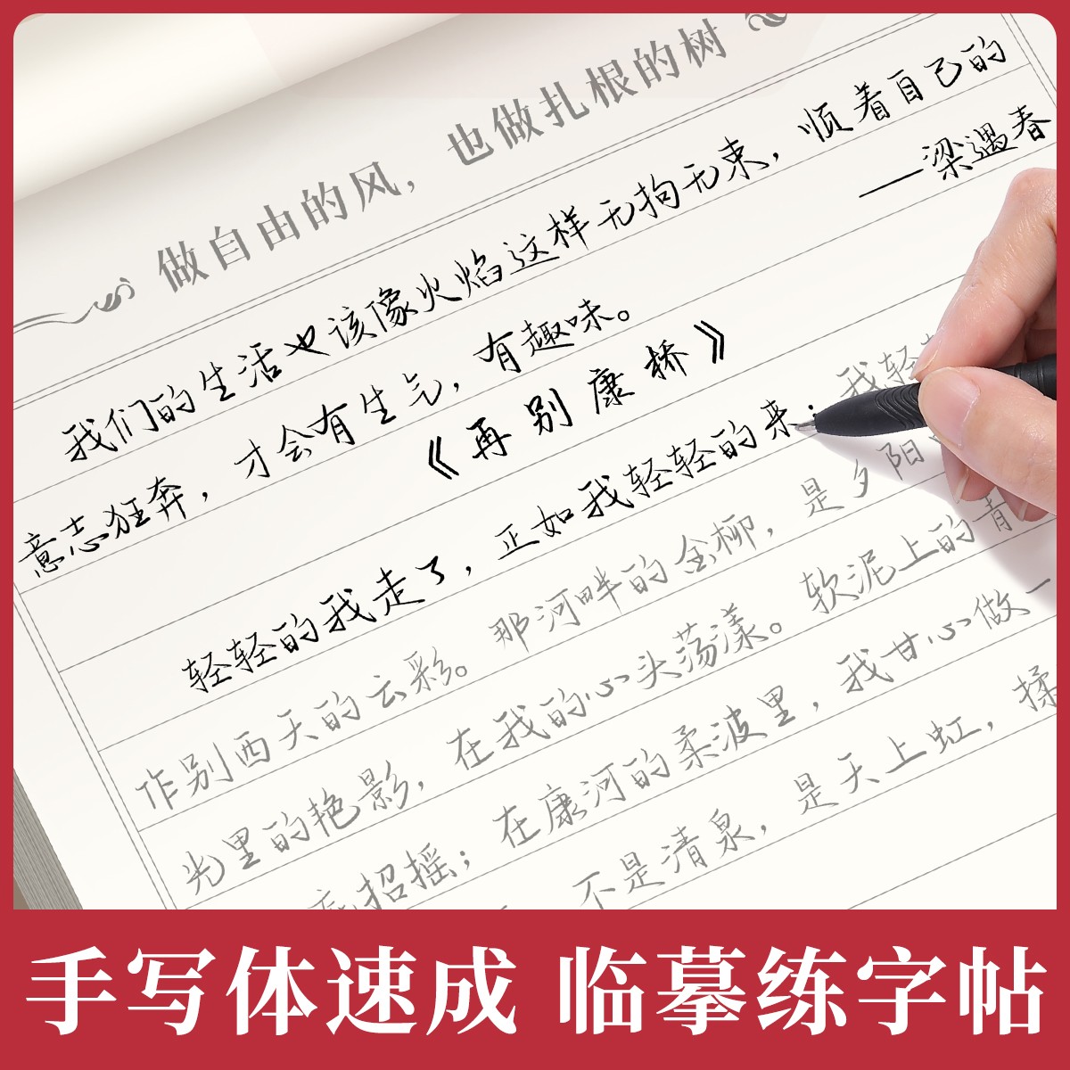 【静心手写 手写体字帖】行楷行书手写美文临摹学生成人练字帖 到手价¥9.90