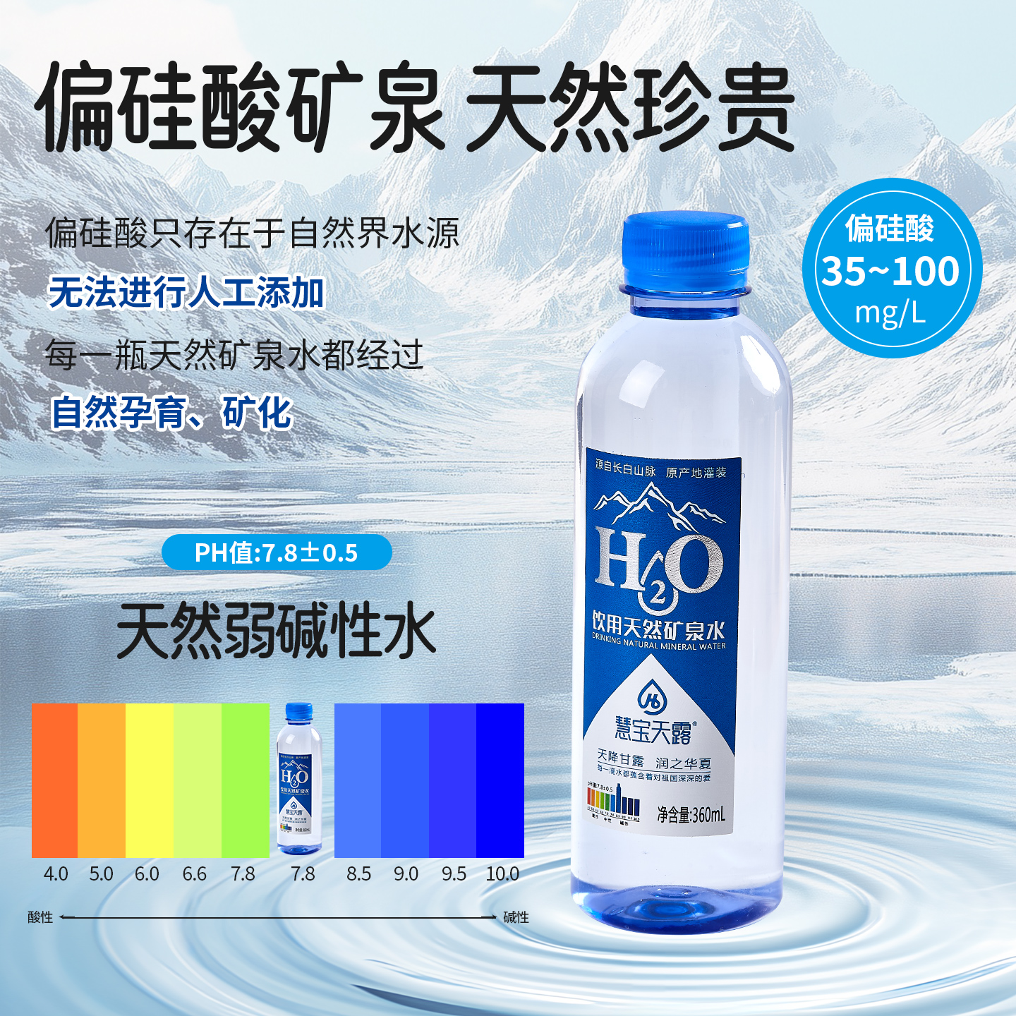 慧宝天露长白山脉天然矿泉水低氘水GB857正品包邮26年6月生产 到手价¥12.88