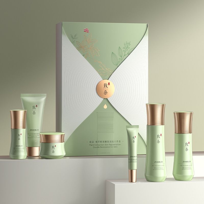 【春寿甄选】致朵植萃护肤品六件套嫩肤双抗套盒 到手价¥39.99